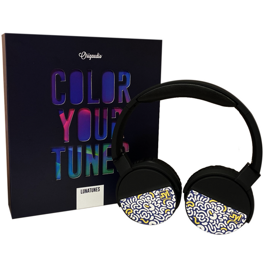 Tech: Blue and Gold Headphones