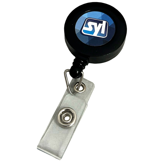 Opaque “Good” Round Retractable Badge Reel